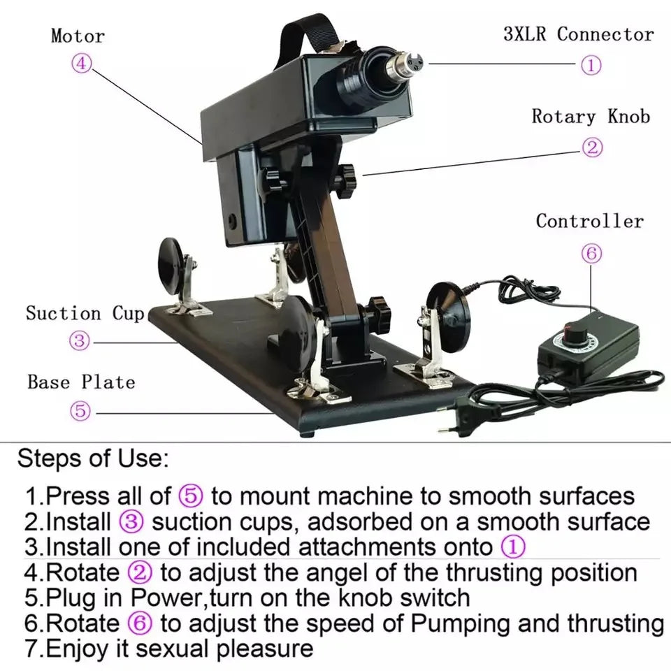 Automatic Powerful Sex Love Machines Thrusting Dildo Masturbating Pumping Vibrator Female Suction Cup Masturbation Sex Machine