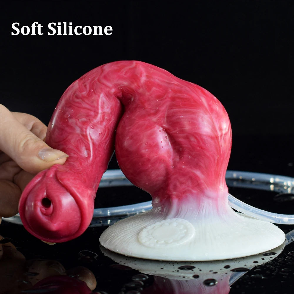 NNSX Squirting Dildo with Strong Sucker Big Knot Anal Plug Silicone Dilatador Anal Dildos Penetration Large Toys for Woman Man