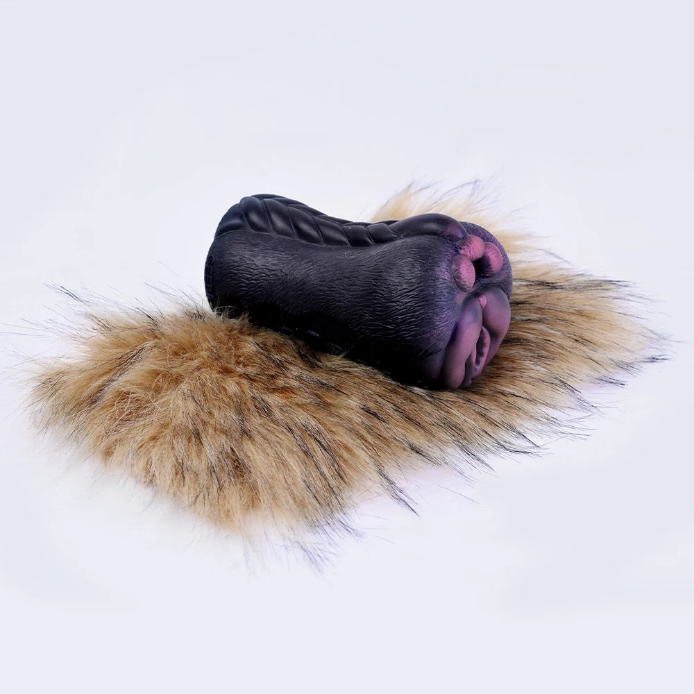 YOCY Realistic Animal Pussy Men Masturbator Soft Silicone Vaginal Anal Channel Fantasy Stroker Toy Fetish With Lifelike Fur