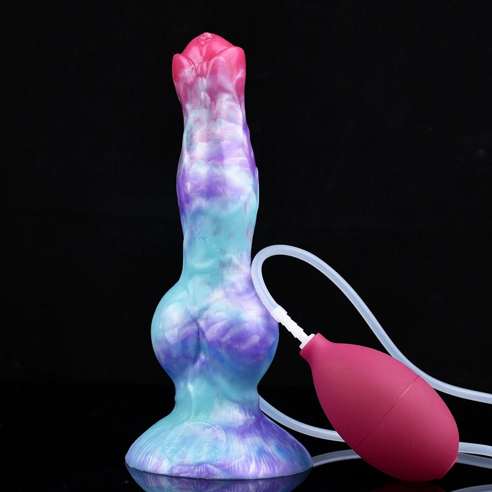 NNSX Squirting Dildo with Strong Sucker Big Knot Anal Plug Silicone Dilatador Anal Dildos Penetration Large Toys for Woman Man