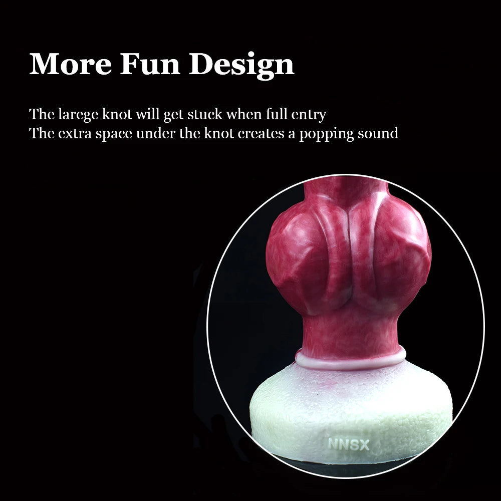 NNSX Animal Anal Dildo With Sucker Large Knot Dog Penis Butt Plug Anus Dilators Sexy Tools Ass Toys For Men Advanced Players