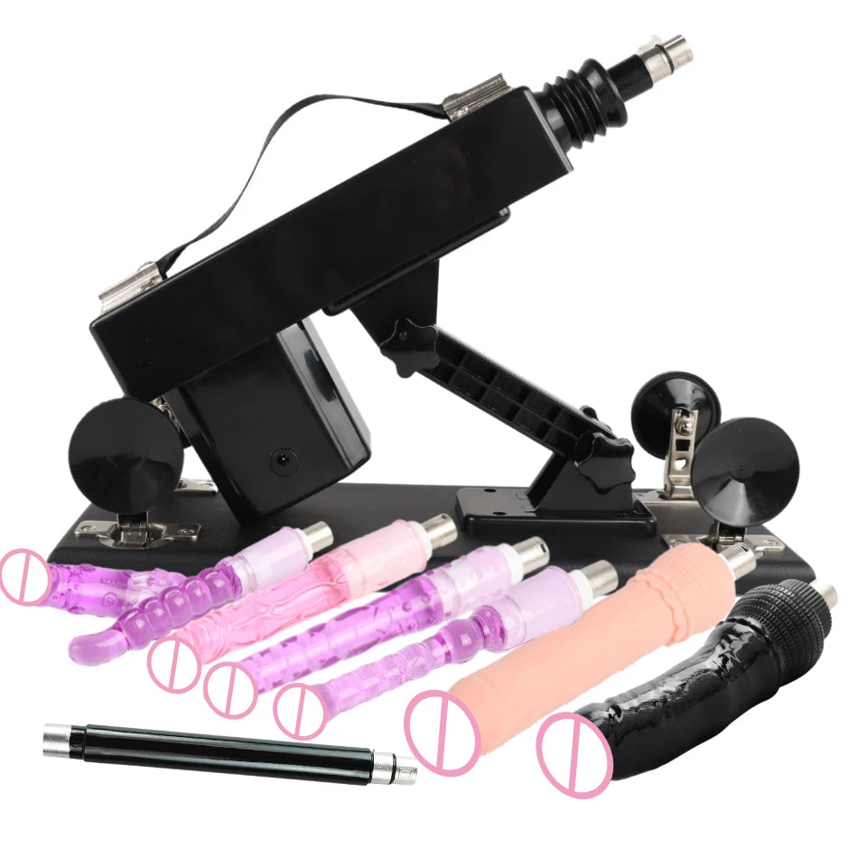 Automatic Powerful Sex Love Machines Thrusting Dildo Masturbating Pumping Vibrator Female Suction Cup Masturbation Sex Machine
