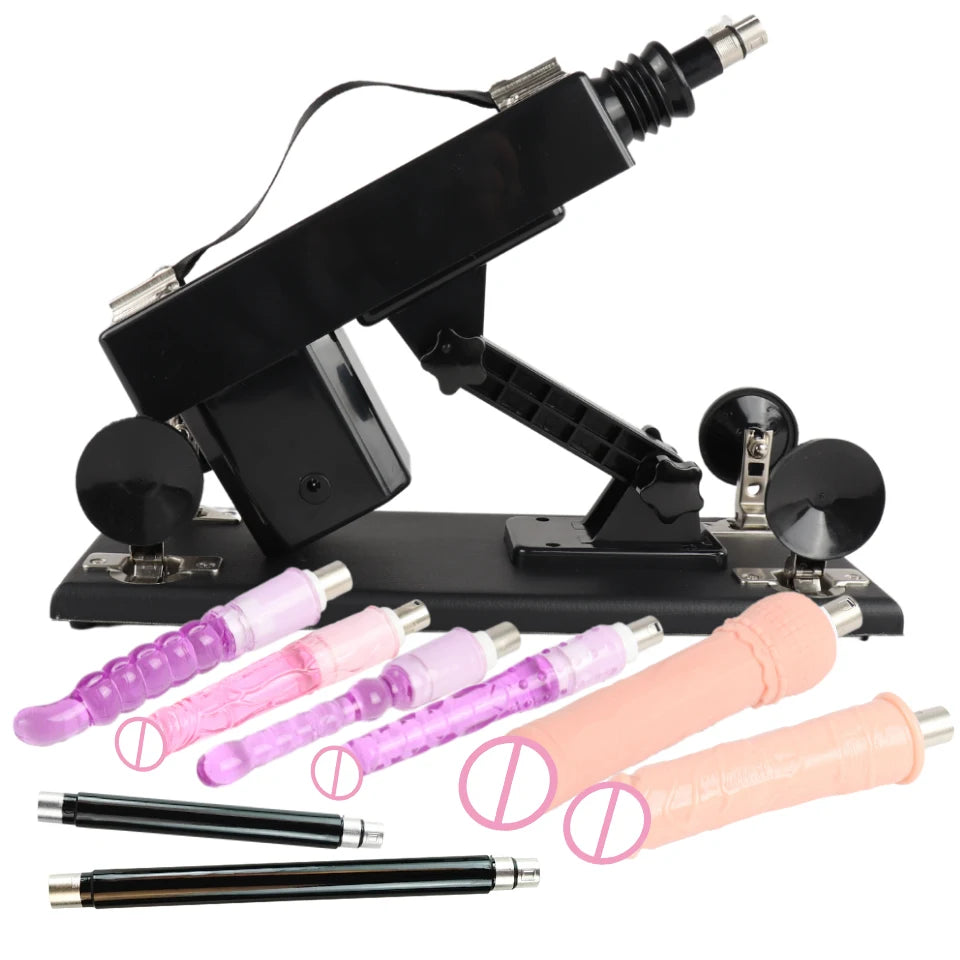 Automatic Powerful Sex Love Machines Thrusting Dildo Masturbating Pumping Vibrator Female Suction Cup Masturbation Sex Machine