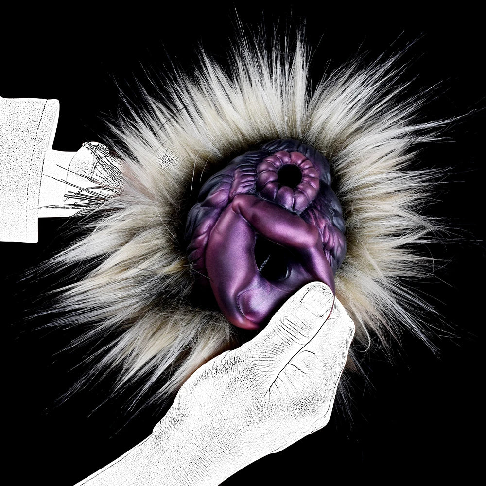 YOCY Realistic Animal Pussy Men Masturbator Soft Silicone Vaginal Anal Channel Fantasy Stroker Toy Fetish With Lifelike Fur