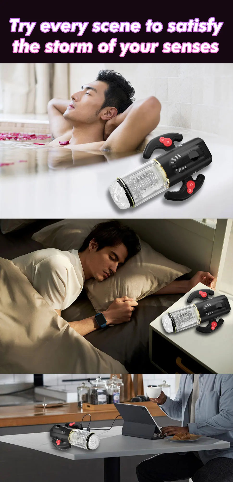 Automatic Man Masturbator With Handle Blowjob Masturbation Vagina Pocket Pussy Penis Oral Sex Machine Toys For Man Adults 18