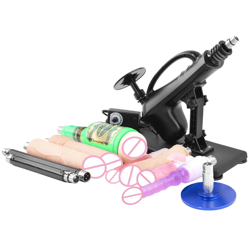 FREDORCH Sex Machine Adjustable Automatic Female Masturbating Pumping with 3XLR Sex Gun Love Machine for Woman Adult Sex Toy