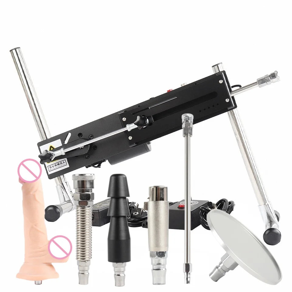 FREDORCH Retractable 3-15cm Automatic Masturbation Dildo Sex Machine Adult Couple SM Sex Toy, Female Vaginal Vibrator