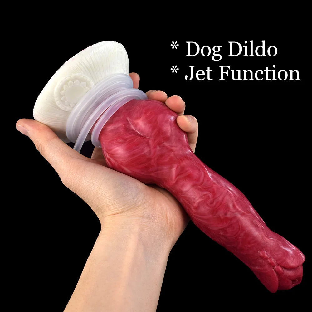 NNSX Squirting Dildo with Strong Sucker Big Knot Anal Plug Silicone Dilatador Anal Dildos Penetration Large Toys for Woman Man