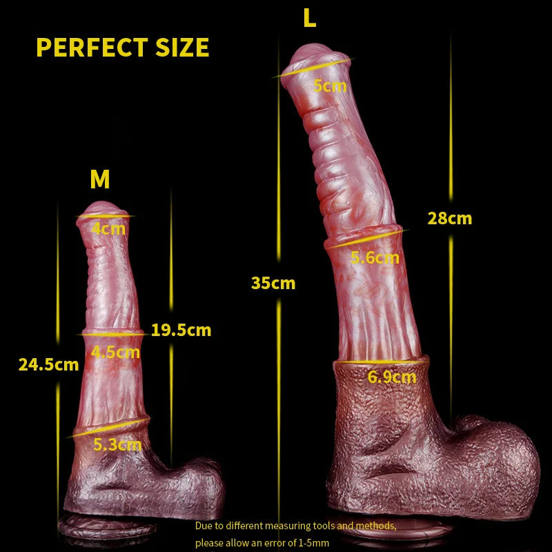 YOCY Large Horse Dildo Ejaculating Sex Toy Flexible Silicone Fantasy Horse Cock Strapon Toy For Lesbian Anal Masturbator