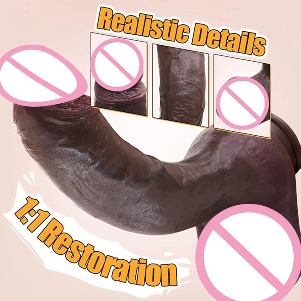 Cheap Dildo Huge Realistic Penis Suction Cup Strap-on Double Penetration Anal Plug Vaginal Masturbator Adults Sex Toys For Women