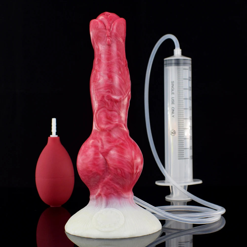 NNSX Squirting Dildo with Strong Sucker Big Knot Anal Plug Silicone Dilatador Anal Dildos Penetration Large Toys for Woman Man