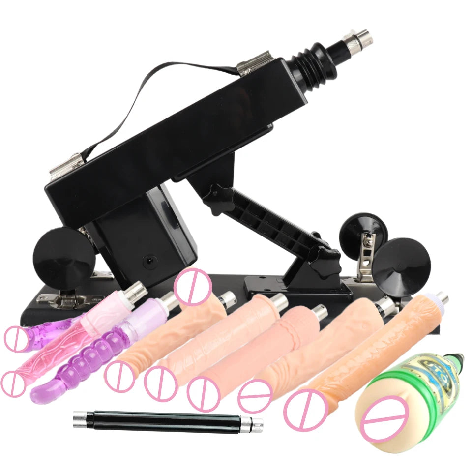 Automatic Powerful Sex Love Machines Thrusting Dildo Masturbating Pumping Vibrator Female Suction Cup Masturbation Sex Machine