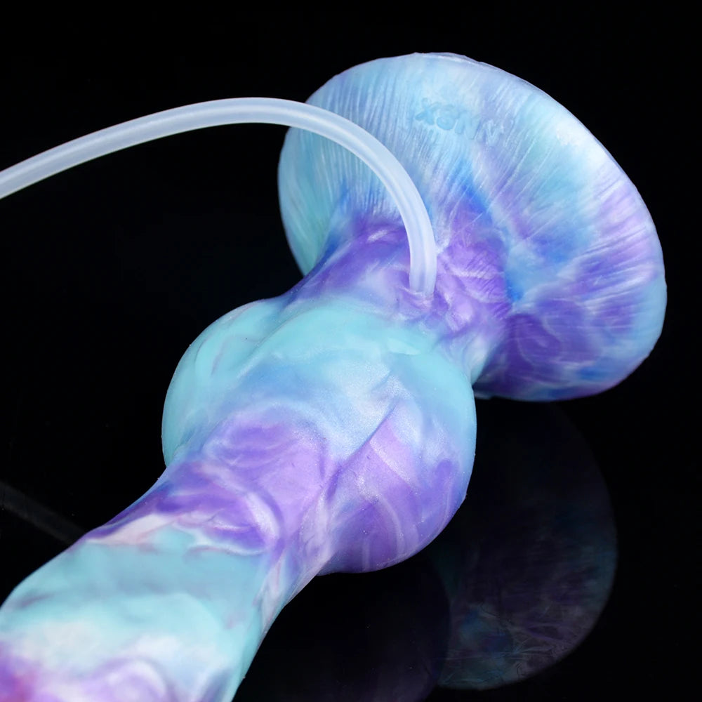 NNSX Squirting Dildo with Strong Sucker Big Knot Anal Plug Silicone Dilatador Anal Dildos Penetration Large Toys for Woman Man