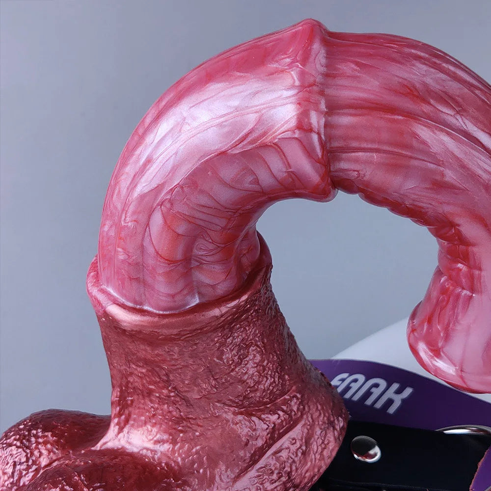 YOCY Large Horse Dildo Ejaculating Sex Toy Flexible Silicone Fantasy Horse Cock Strapon Toy For Lesbian Anal Masturbator