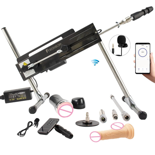 FREDORCH Sex Machine  Remote Super Silent Ultra Adjustable Vac u Lock 3-15CM 120W Love Machine With Dildo sex machine  sex toy