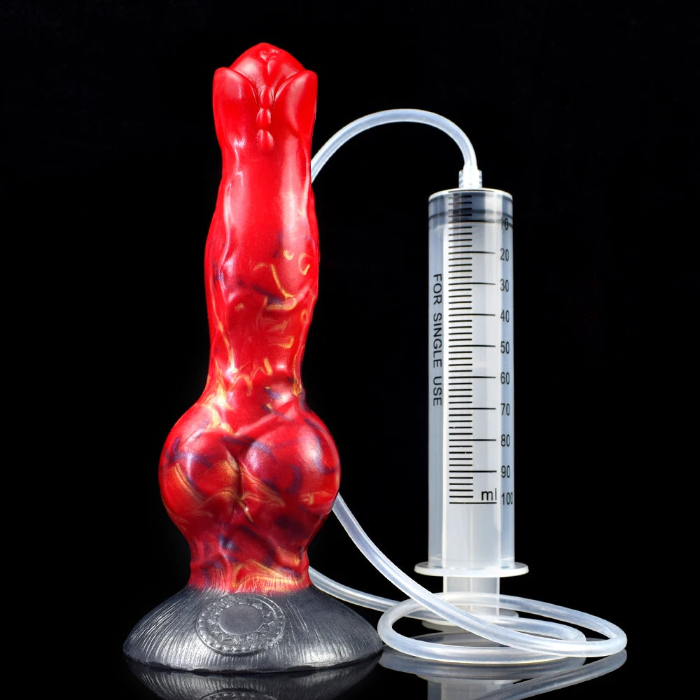 NNSX Squirting Dildo with Strong Sucker Big Knot Anal Plug Silicone Dilatador Anal Dildos Penetration Large Toys for Woman Man