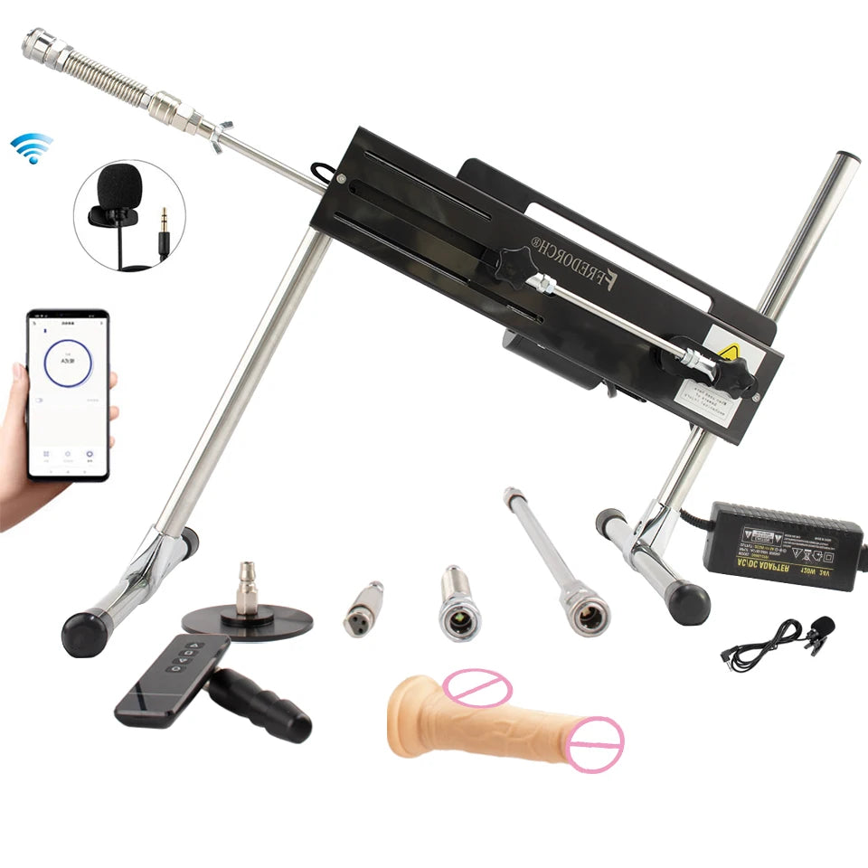 FREDORCH Sex Machine  Remote Super Silent Ultra Adjustable Vac u Lock 3-15CM 120W Love Machine With Dildo sex machine  sex toy