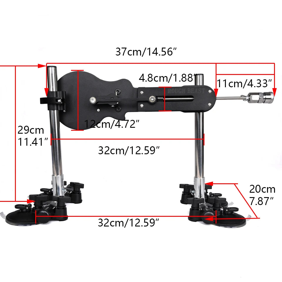 ROUGH BEAST 70W Power Automatic Sex Machine with Dildo Attachment Wireless Masturbation Machine for Women Telescopic Men Sex Toy