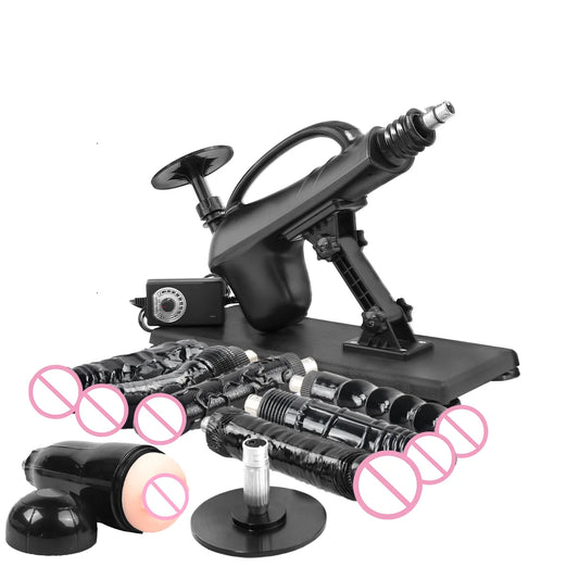 FREDORCH Sex Machine Adjustable Automatic Female Masturbating Pumping with 3XLR Sex Gun Love Machine for Woman Adult Sex Toy