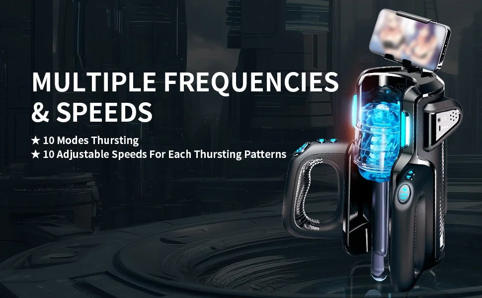 Leten THRUSTING-PRO High Telescopic Male Masturbator Cup Automatic Vagina Phone Holder Machine Sex Toys For Men Adults 18