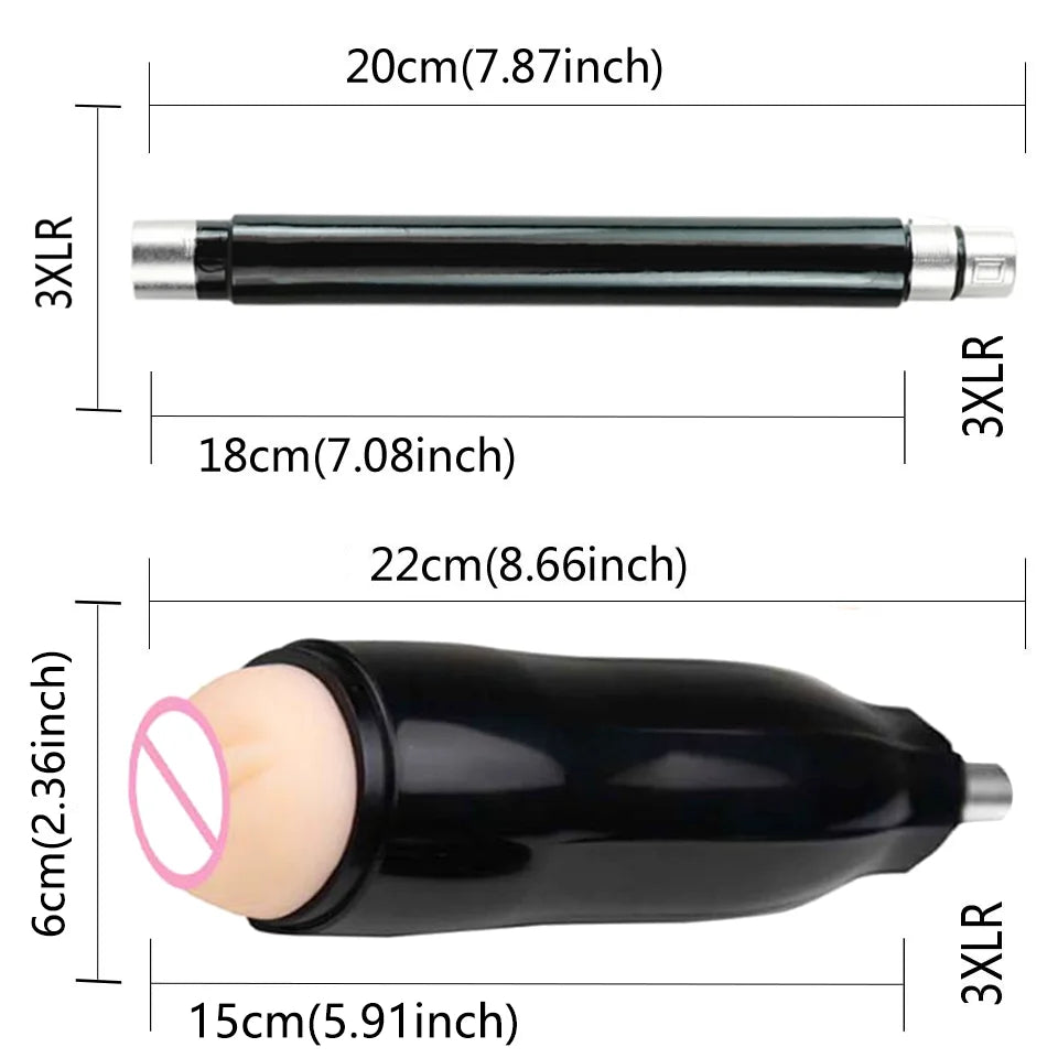 FREDORCH Sex Machine Adjustable Automatic Female Masturbating Pumping with 3XLR Sex Gun Love Machine for Woman Adult Sex Toy