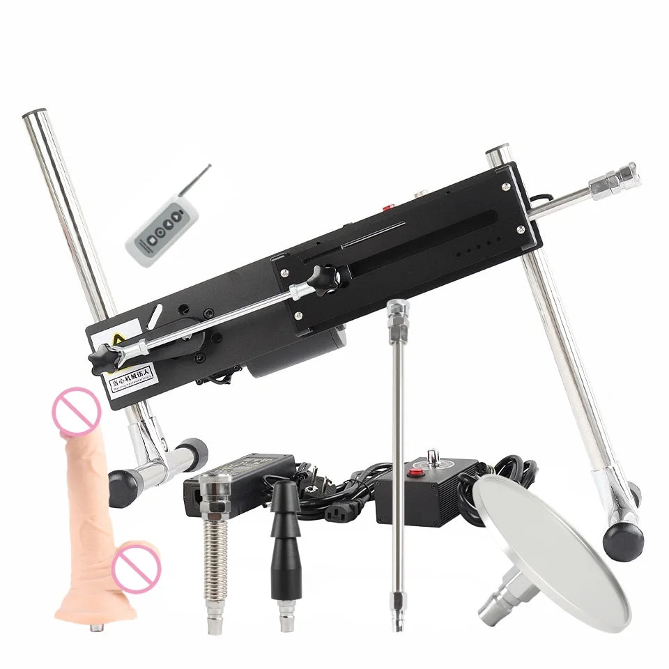 FREDORCH Retractable 3-15cm Automatic Masturbation Dildo Sex Machine Adult Couple SM Sex Toy, Female Vaginal Vibrator
