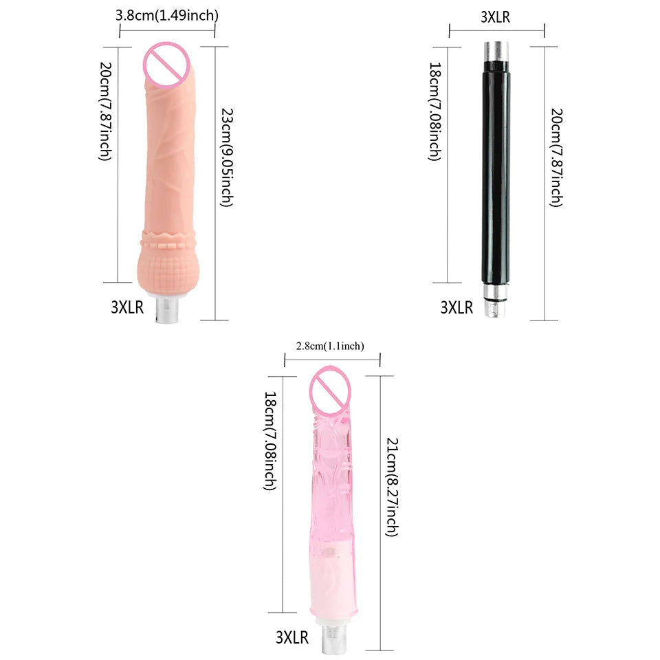 FREDORCH Sex Machine Adjustable Automatic Female Masturbating Pumping with 3XLR Sex Gun Love Machine for Woman Adult Sex Toy