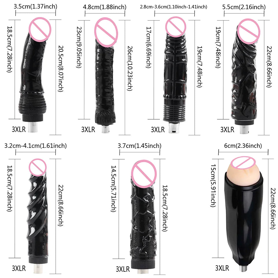 FREDORCH Sex Machine Adjustable Automatic Female Masturbating Pumping with 3XLR Sex Gun Love Machine for Woman Adult Sex Toy