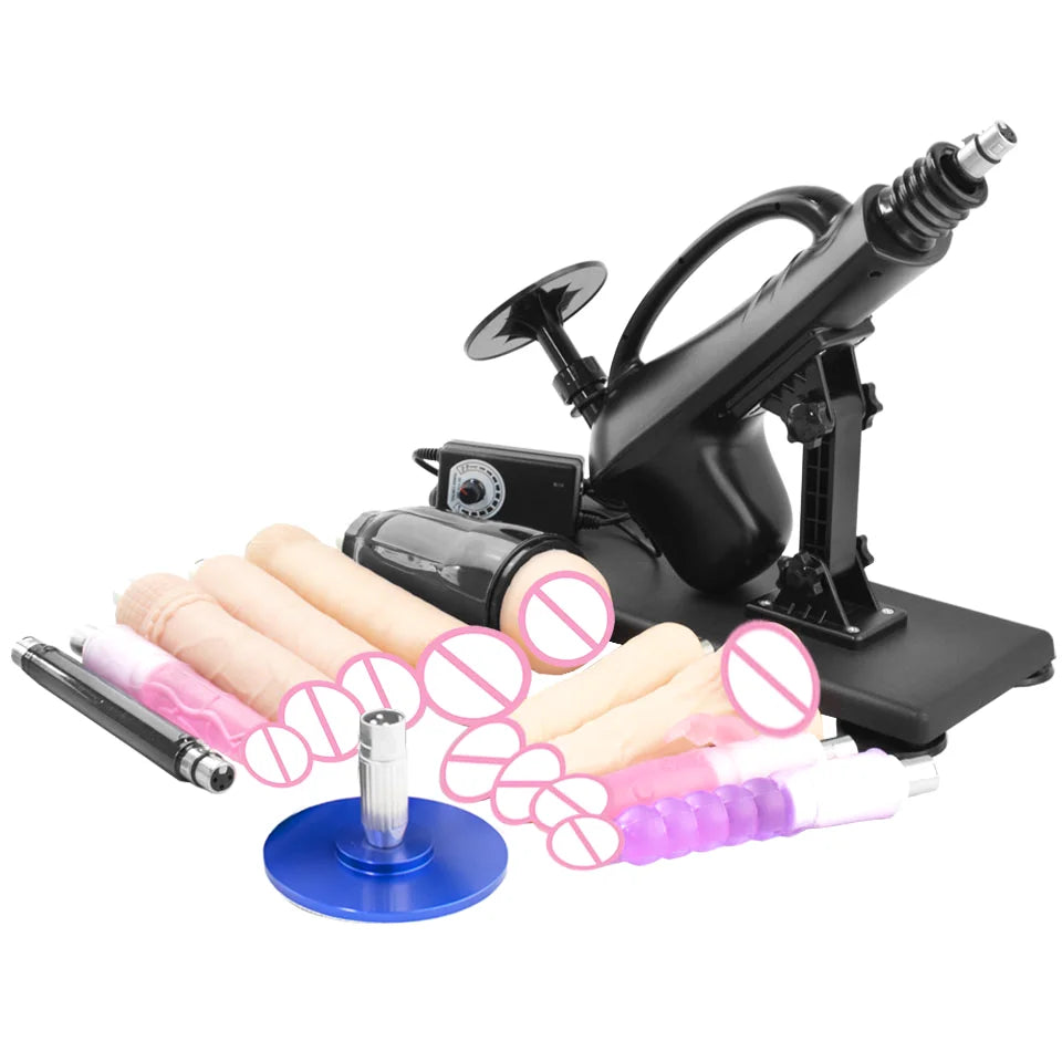 FREDORCH Sex Machine Adjustable Automatic Female Masturbating Pumping with 3XLR Sex Gun Love Machine for Woman Adult Sex Toy