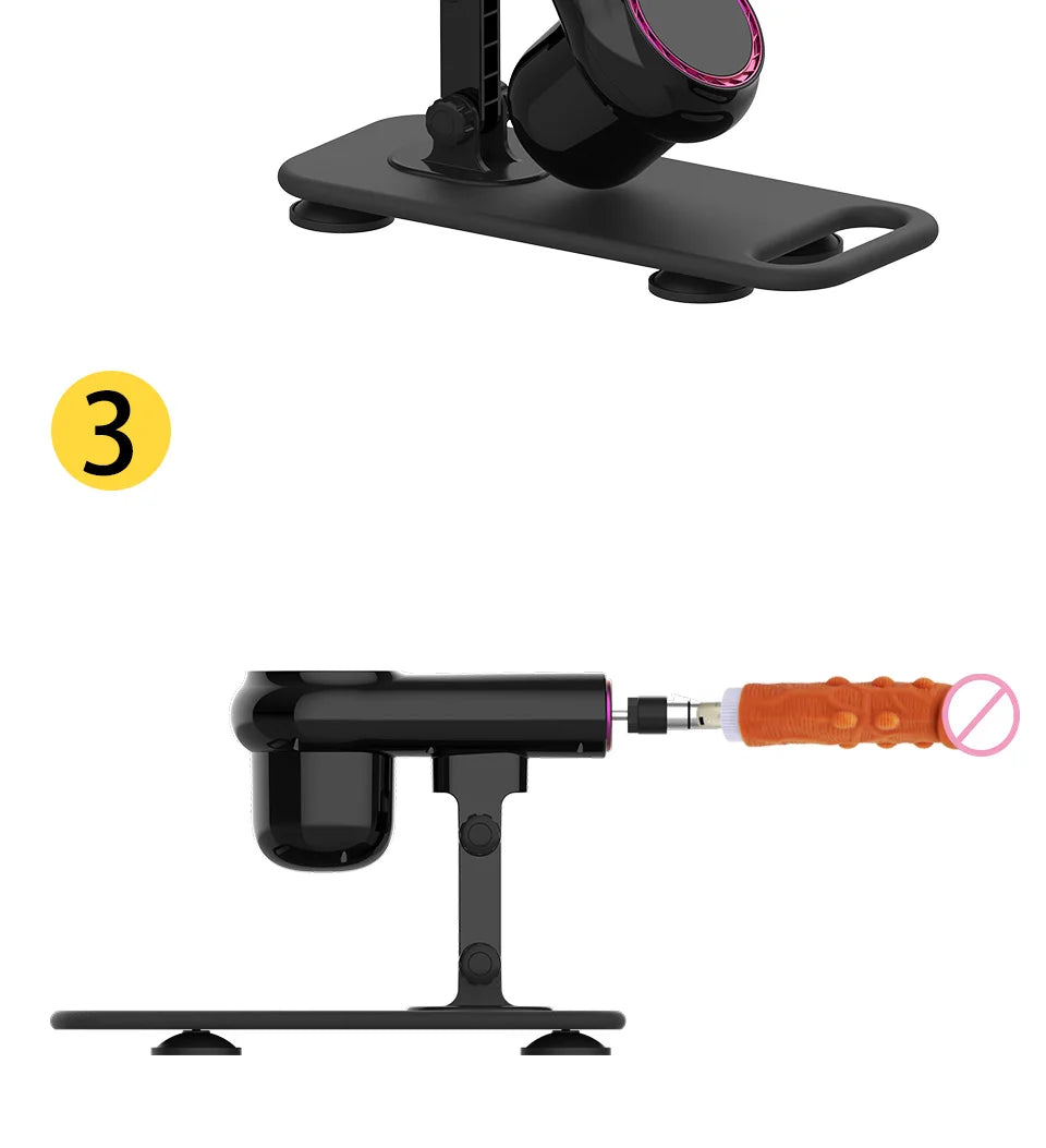 ROUGH BEAST 3XLR Sex Machine with Dildo Attachment Wireless Automatic Masturbation Machine for Women and Men Telescopic Sex Toys