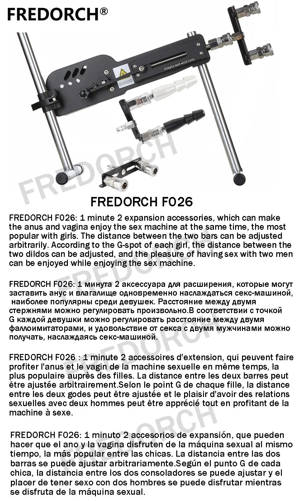 FREDORCH Sex Machine for Women and Men Machines for sex Masturbation Love Retractable Machine Vibrator Sex toys for women sex
