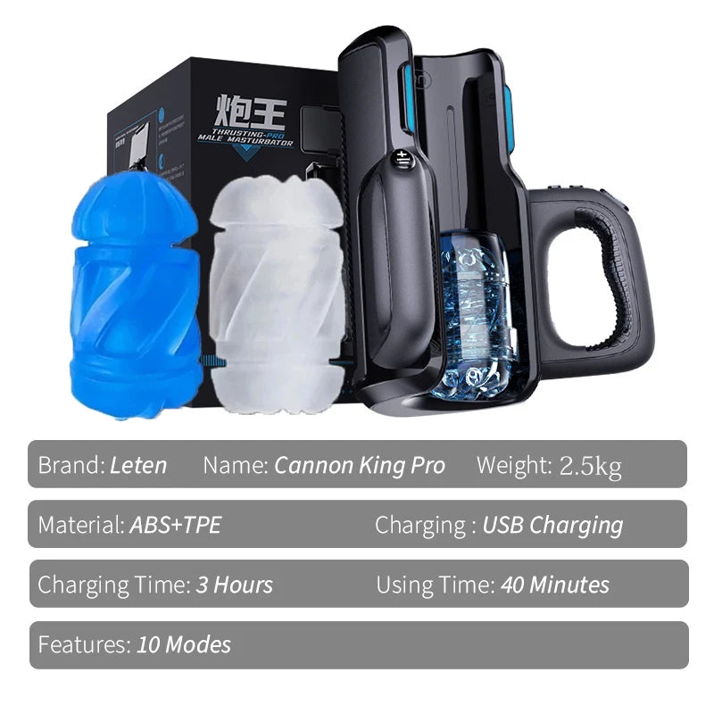 Leten THRUSTING-PRO High Telescopic Male Masturbator Cup Automatic Vagina Phone Holder Machine Sex Toys For Men Adults 18