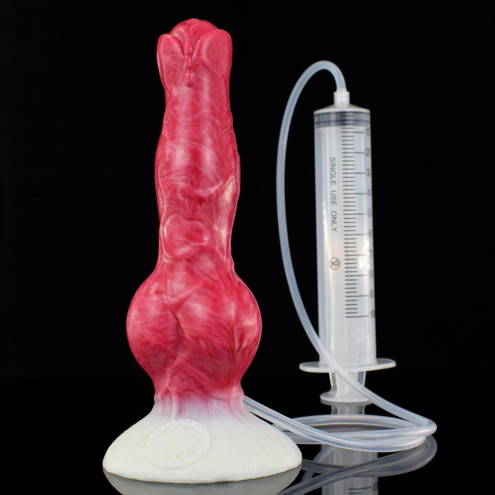 NNSX Squirting Dildo with Strong Sucker Big Knot Anal Plug Silicone Dilatador Anal Dildos Penetration Large Toys for Woman Man