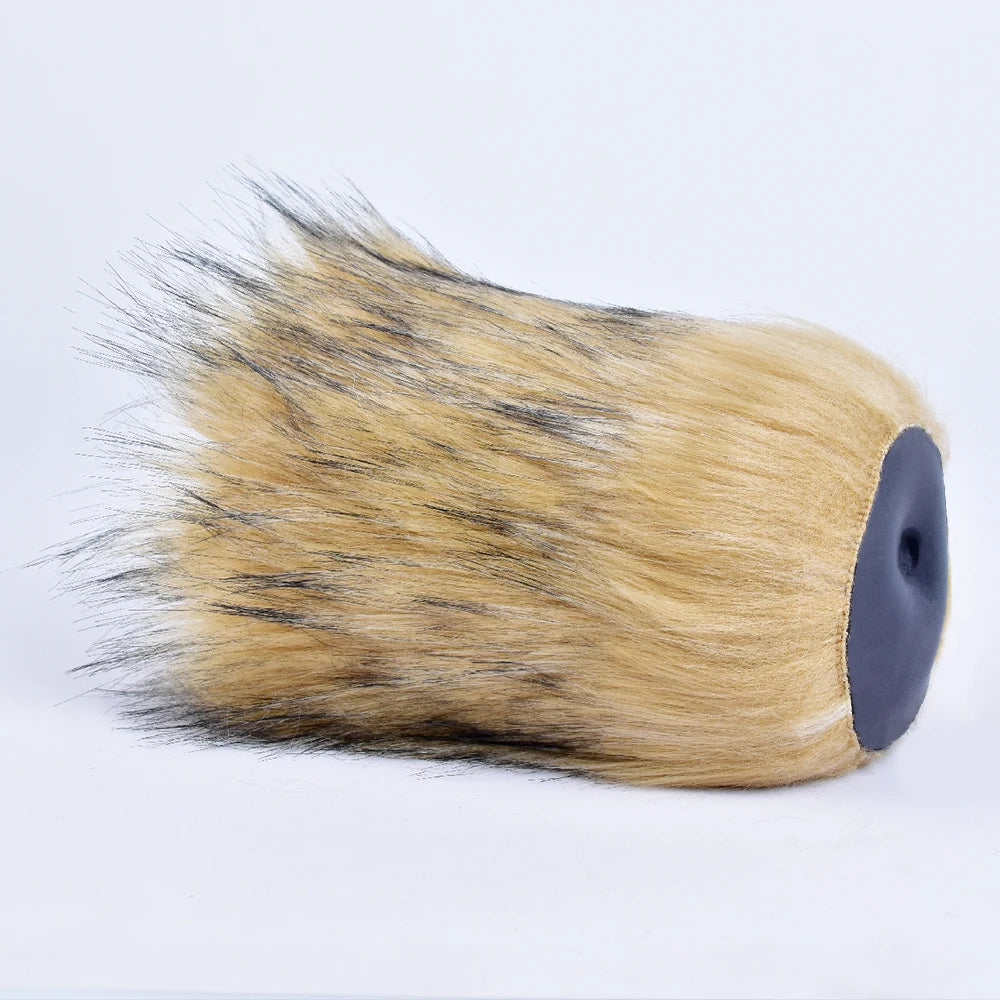 YOCY Realistic Animal Pussy Men Masturbator Soft Silicone Vaginal Anal Channel Fantasy Stroker Toy Fetish With Lifelike Fur