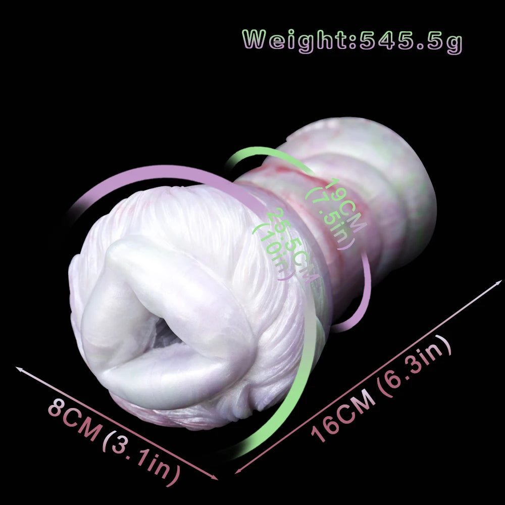 LUUK New Animal Dragon Big Mouth Masturbator For Men Soft Silicone Realistic Vagina Penis Stimulate Pocket Pussy Sexy Adult Toys