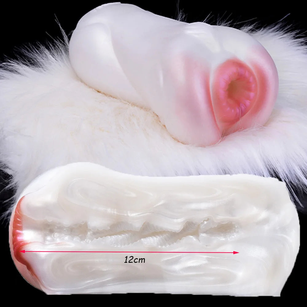 YOCY Realistic Animal Pussy Men Masturbator Soft Silicone Vaginal Anal Channel Fantasy Stroker Toy Fetish With Lifelike Fur