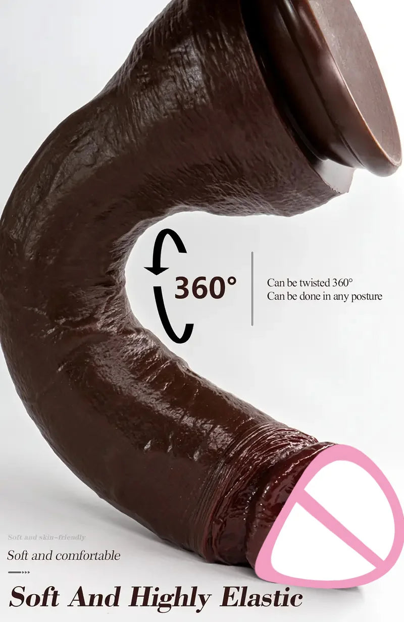 Super Long Skin Dildo Penis Realistic Cock Masturbator Makeup Double Penetration Anal Plug Strapon Dick Adult supplies Sex toys