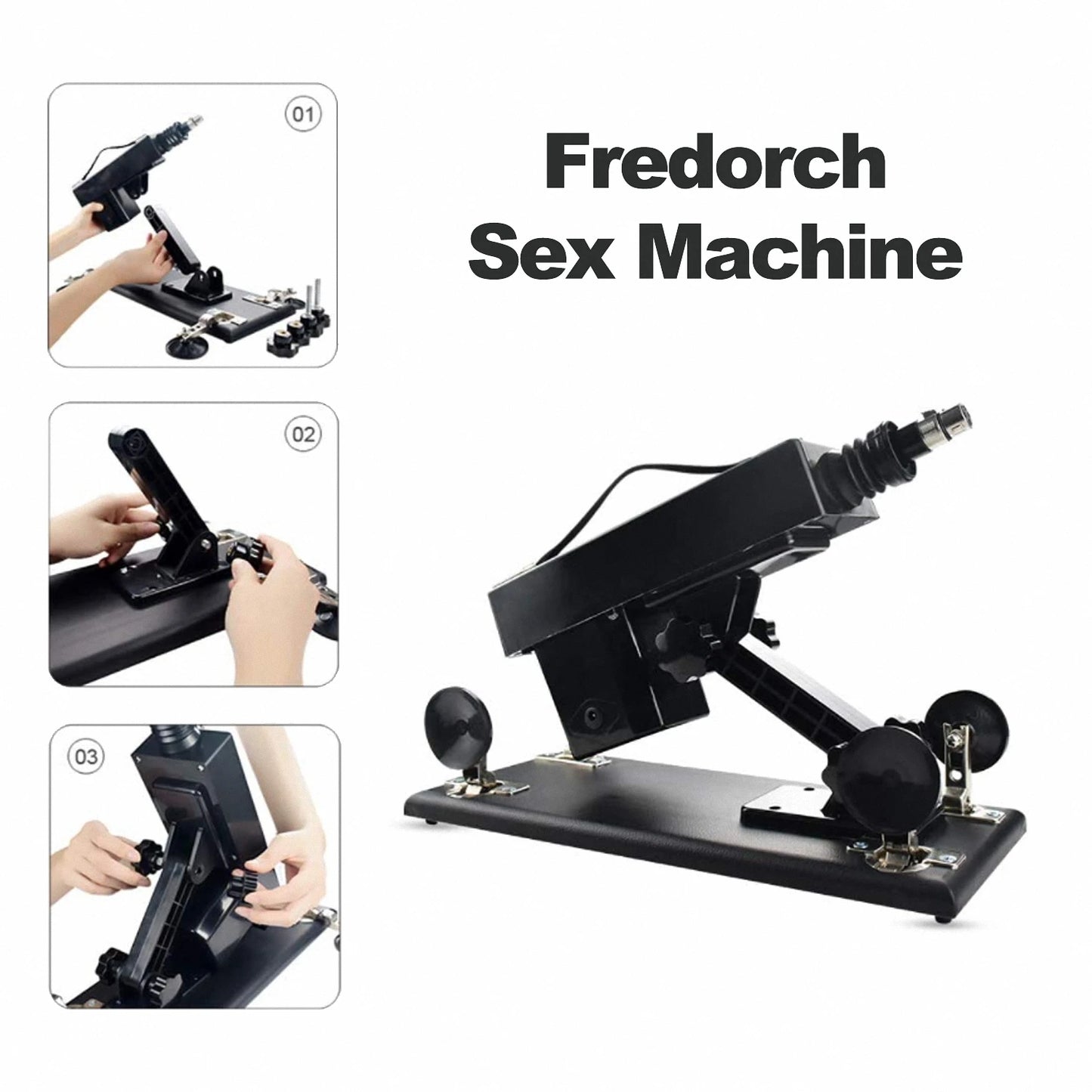 Fredorch A2 Automatic Sex Machine Thrusting Machine Automatic Love Machine with Masturbator, Adult Toy for Women Dildo Attachmen