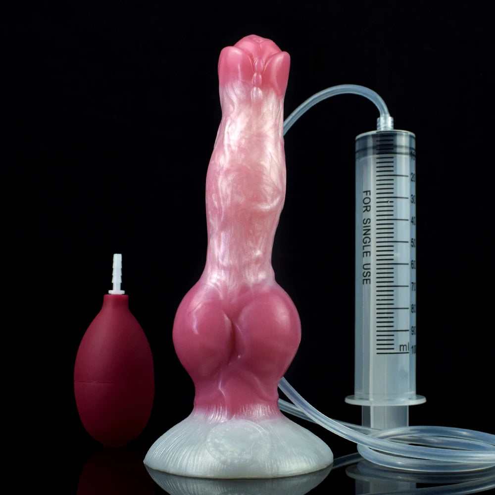 NNSX Squirting Dildo with Strong Sucker Big Knot Anal Plug Silicone Dilatador Anal Dildos Penetration Large Toys for Woman Man