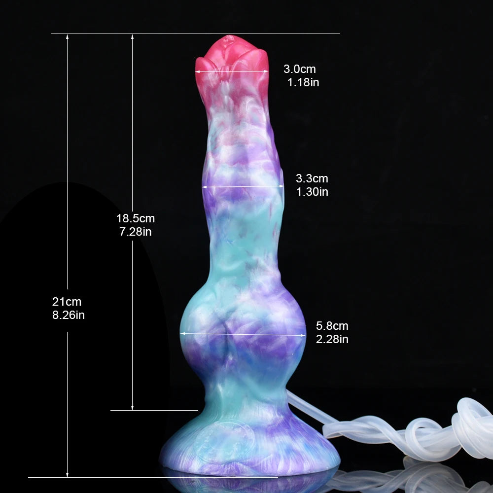 NNSX Squirting Dildo with Strong Sucker Big Knot Anal Plug Silicone Dilatador Anal Dildos Penetration Large Toys for Woman Man