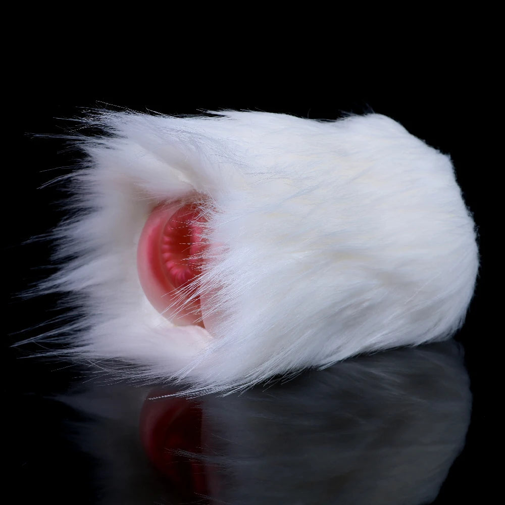 YOCY Realistic Animal Pussy Men Masturbator Soft Silicone Vaginal Anal Channel Fantasy Stroker Toy Fetish With Lifelike Fur