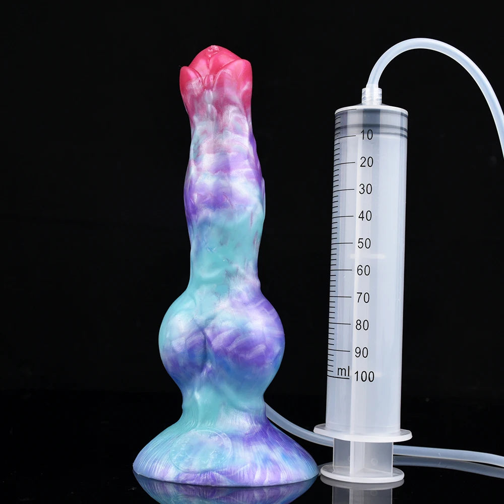 NNSX Squirting Dildo with Strong Sucker Big Knot Anal Plug Silicone Dilatador Anal Dildos Penetration Large Toys for Woman Man