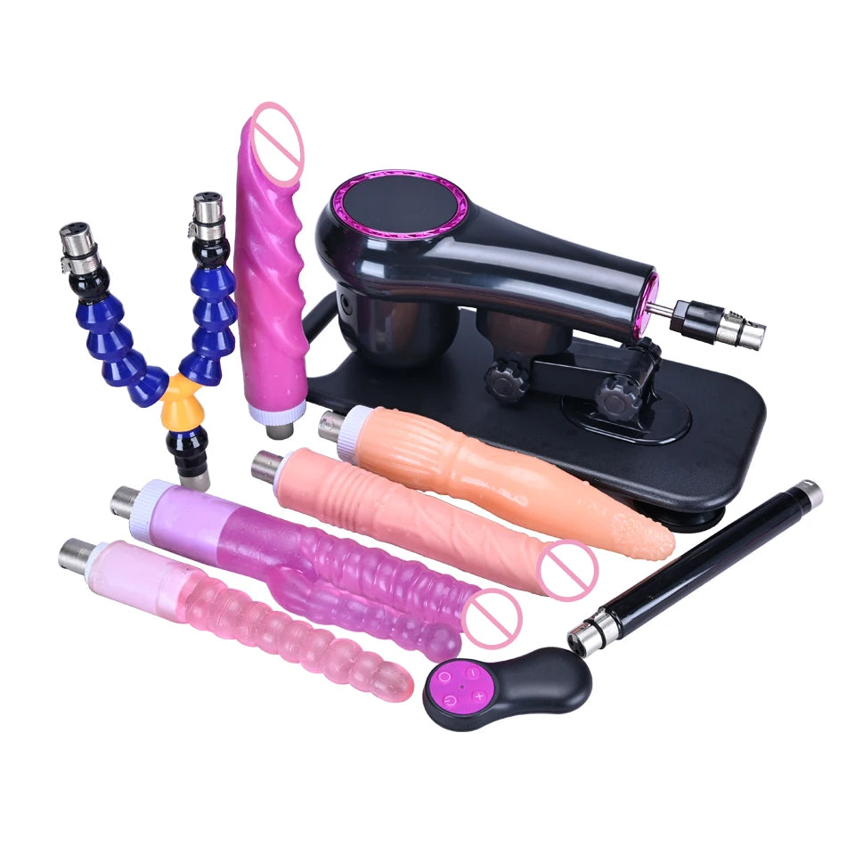ROUGH BEAST Automatic Sex Machine with Big Black Dildo for Women Love Machine Masturbation Pumping Gun for Couple Men Sex Toys