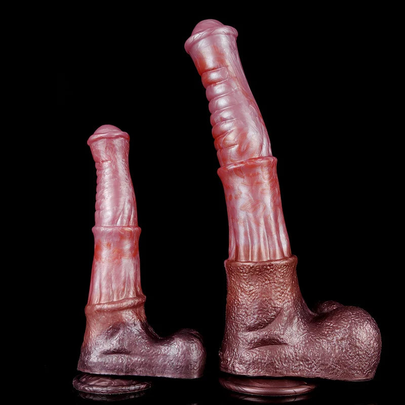 YOCY Large Horse Dildo Ejaculating Sex Toy Flexible Silicone Fantasy Horse Cock Strapon Toy For Lesbian Anal Masturbator