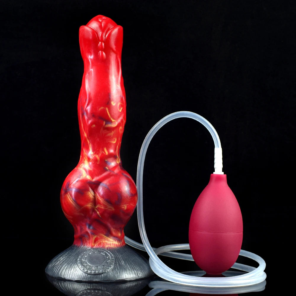 NNSX Squirting Dildo with Strong Sucker Big Knot Anal Plug Silicone Dilatador Anal Dildos Penetration Large Toys for Woman Man