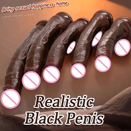 Cheap Dildo Huge Realistic Penis Suction Cup Strap-on Double Penetration Anal Plug Vaginal Masturbator Adults Sex Toys For Women