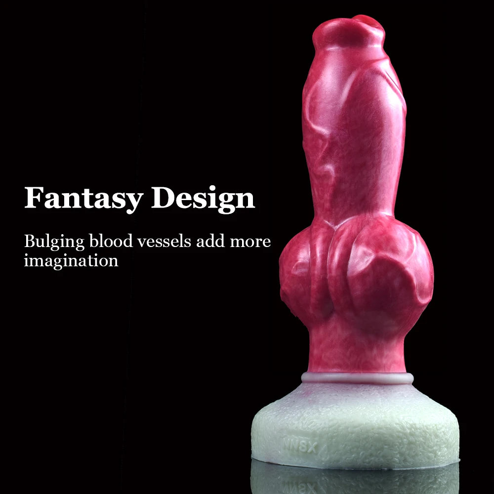 NNSX Animal Anal Dildo With Sucker Large Knot Dog Penis Butt Plug Anus Dilators Sexy Tools Ass Toys For Men Advanced Players