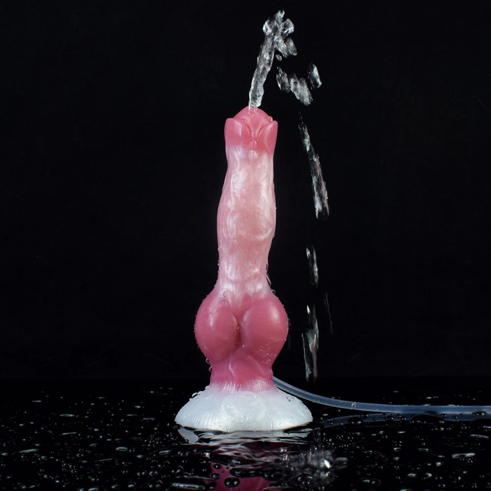 NNSX Squirting Dildo with Strong Sucker Big Knot Anal Plug Silicone Dilatador Anal Dildos Penetration Large Toys for Woman Man