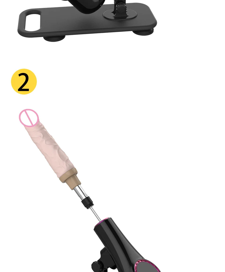 ROUGH BEAST Automatic Sex Machine with Big Black Dildo for Women Love Machine Masturbation Pumping Gun for Couple Men Sex Toys