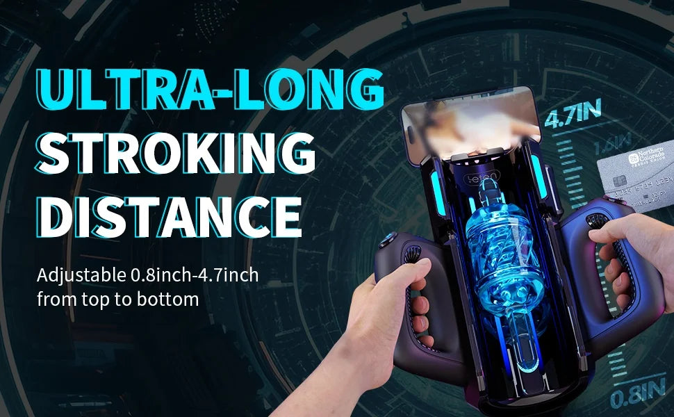 Leten THRUSTING-PRO High Telescopic Male Masturbator Cup Automatic Vagina Phone Holder Machine Sex Toys For Men Adults 18